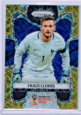 2018 Panini Prizm World Cup Soccer Hugo Lloris (france) Gold Lazer Ssp 4/15