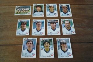 Panini Mexico 86 England Team Stickers - Vgc Panini World Cup Football Stickers