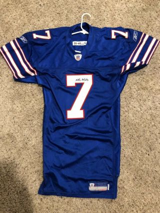 J.  P.  Losman Game Issued Buffalo Bills Trowback Jersey Autographed Size 46 2005