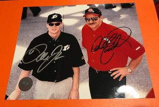 Dale Earnhardt & Dale Earnhardt Jr.  : Dual Signed Autographed 8x10 Coke Nascar