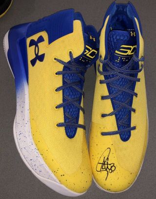 Stephen Curry Signed Under Armour Ua Curry 3 - Zero Auto Basketball Shoes Fanatics
