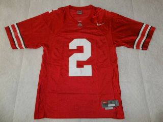 Euc Sewn Stitched Ohio State Buckeyes 2 Nike Football Jersey Mens S Small Sz 36
