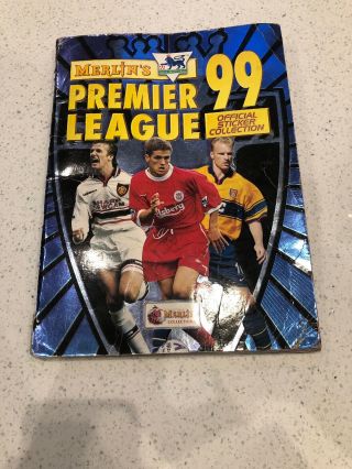 1999 Not Panini Merlin Premier League Sticker Album Book 1999 99 100 Complete