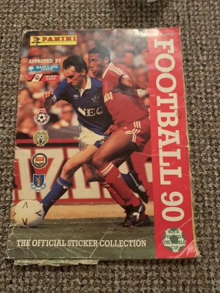 Panini Football 90 Sticker Album English & Scottish 1990