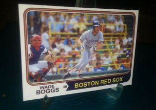 Boston Red Sox Wade Boggs 1974 Ia Custom Art Card Aceo Blank Back