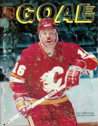 Jan.  24,  1981 Pittsburgh Penguins Vs.  Calgary Flames Goal Game Program Vintage