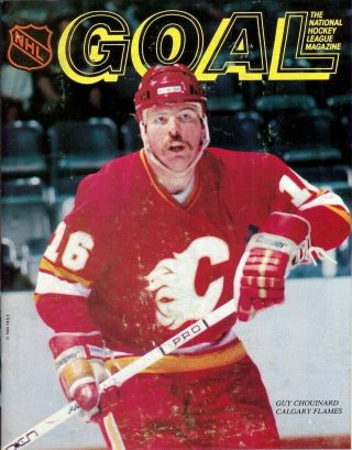 Oct.  25,  1980 Pittsburgh Penguins Vs.  Calgary Flames Goal Game Program Vintage