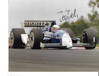 Autographed Teo Fabi Usac Indy Car Racing Indy 500 Photograph