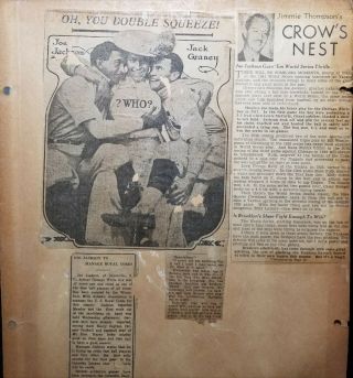 1937 Typed Letter to SHOELESS JOE JACKSON affixed to 2 Sided Scrapbook Page 3