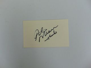 " Indianapolis 500 Winner " Rick Mears Hand Signed 3x5 Index Card Todd Mueller