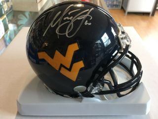 Marc Bulger Signed Autographed West Virginia University Mountaineers Mini Helmet