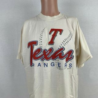 Russell Athletics Texas Rangers T - Shirt Vtg 90s Mlb Baseball 1994 Made Usa Xl