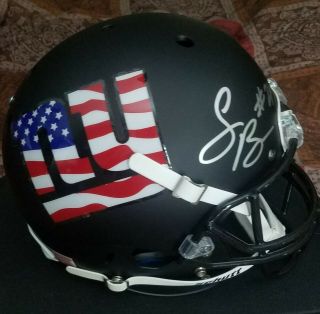 York Giants Saquon Barkley Autographed Custom Full Sized Helmet Jsa