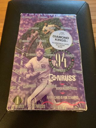 1994 Donruss Baseball Card Series 1 Factory 36 Pack Box Diamond Kings