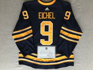 Jack Eichel Buffalo Sabres 2018 Player Media Tour Autographed Worn Jersey 10