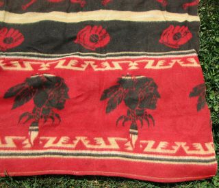 Very Rare Antique 1900 ' s Boston Braves Baseball Blanket Memorabilia Wool 8