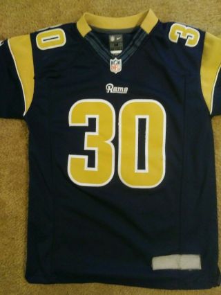 Todd Gurley Los Angeles Rams St.  Louis Rams 30 Nike On Field Jersey Youth M 3