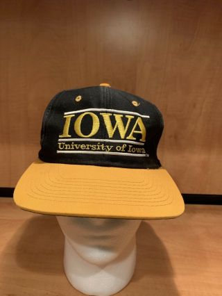 Iowa Hawkeyes Ncaa Vintage Sport Snapback The Game Bar Cap Hat