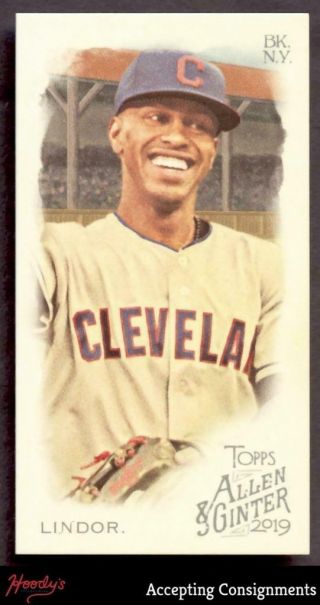 2019 Topps Allen And Ginter Rip Cards Mini 365 Francisco Lindor Sp Indians