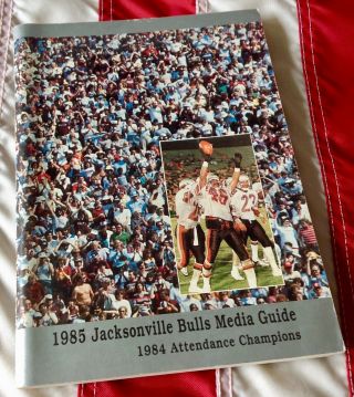 Usfl 1985 Jacksonville Bulls Media Guide United States Football League Gary Clar