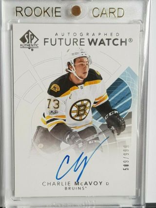2017 - 18 Charlie Mcavoy Sp Authentic Auto 509/999 116 Wow
