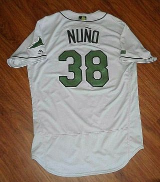 Tampa Bay Rays Vidal Nuno 2018 Game Worn Jersey Size 46 Mlb Authenticated