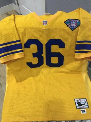 Authentic Mitchell&ness 1995 L.  A.  Rams Jerome Bettis Jersey Size 54
