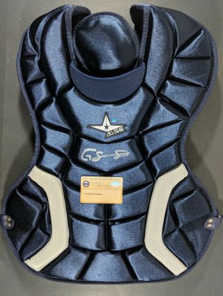 Gary Sanchez York Yankees Signed Chest Protector With Steiner