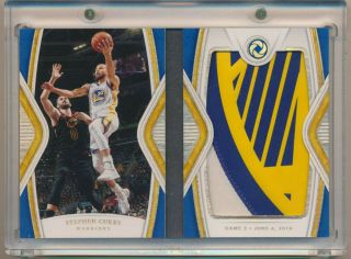 2018 - 19 Panini Opulence Nba Finals Patch Booklet Stephen Curry 