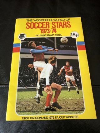 Fks Wonderful World Of Soccer Stars 1973/74 - Complete Picture Stamp Album Great