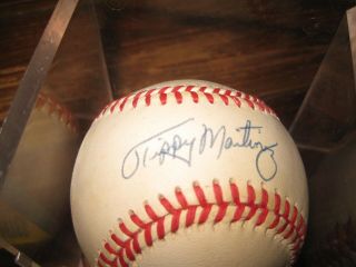 Tippy Martinez Autographed Official American League Baseball W/ Orioles
