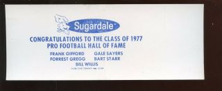 1977 NFL Hall of Fame Game Full Ticket York Jets vs Chicago Bears 2