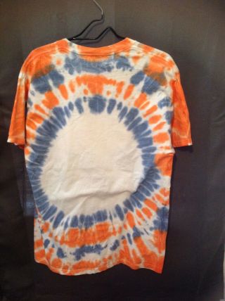 Vintage 1998 Denver Broncos Tie Dye T Shirt Mens Large NFL Football Riddell 4