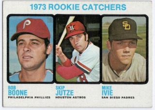 1973 Topps 613 Bob Boone Rookie Rc Ex - Exmt Philadelphia Phillies