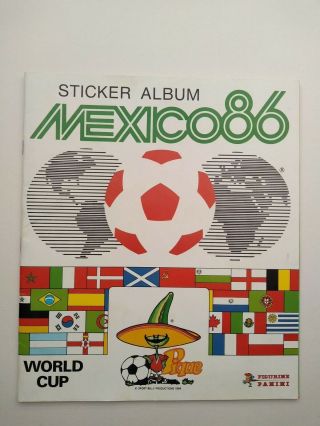 Panini Mexico 86 Football Sticker Album - Almost Empty -