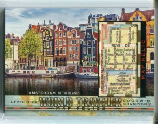 2019 Ud Goodwin Champions World Traveler Map Relic Wt - 193 Amsterdam