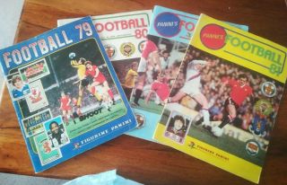 Panini Football 79 80 81 & 82 Sticker Albums Joblot