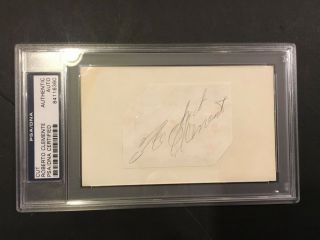 Roberto Clemente Pittsburgh Pirates Signed Auto Cut On Index Card Psa 3