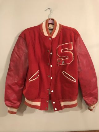 Vintage " S " Varsity Letterman Jacket