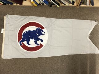 Chicago Cubs Walking Bear Flag Flown Over Wrigley Field February 2001