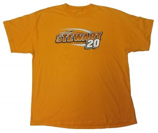 Tony Stewart 20 Nascar Racing Double Sided Graphic Tee Shirt Mens Size 2xl