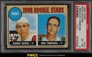 1968 Topps Johnny Bench Rookie Rc 247 Psa 6 Exmt (pwcc)