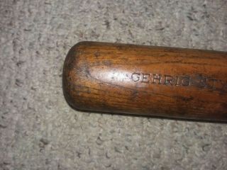 Antique 1930s 1940s Lou Gehrig Baseball Bat 34 inch 5