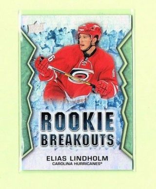 2013 - 14 Upper Deck Elias Lindholm Rookie Breakouts 