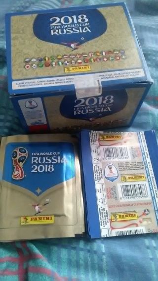 World Cup 2018 Stickers Panini Fifa Football Russia 1,  3,  5,  10,  20,  25 Packs