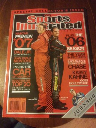 2006 Dale Earnhardt Jr Juan Pablo Montoya Nascar Preview Sports Illustrated