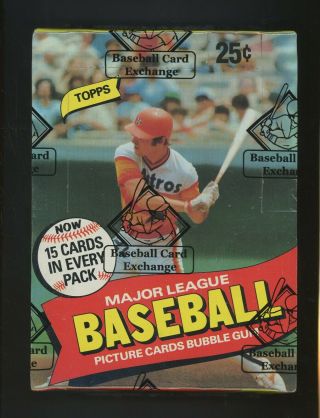 1980 Topps Baseball Wax Pack Box Bbce
