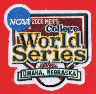 2006 College World Series Patch - North Carolina Tar Heels Vs.  Oregon State