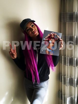 WWE SASHA BANKS HAND SIGNED AUTOGRAPHED 8X10 PHOTOFILE PHOTO WITH EXACT PROOF 7 2