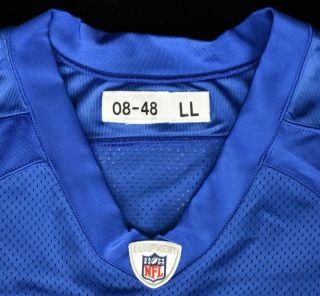 2008 Cliff Avril 92 Detroit Lions Game Worn Throwback Football Jersey LOA 5